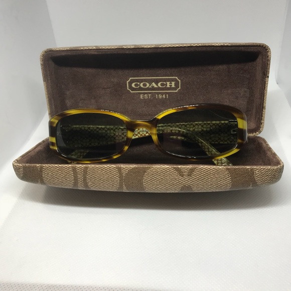 Coach Accessories - Authentic Coach Lindsay Striped Tortoise Shades